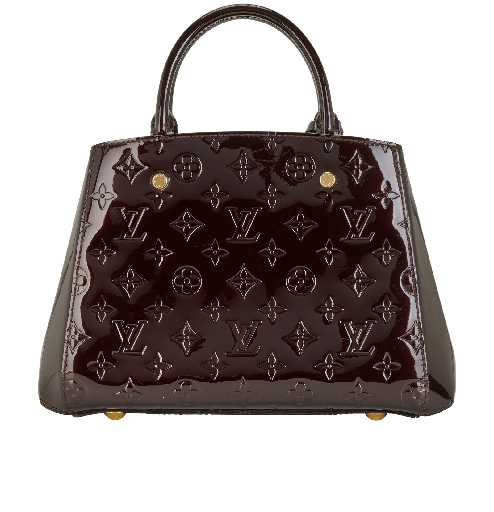 Montaigne BB, &pound;1,100, Handbags, Burgundy, Patent Leather, Back view